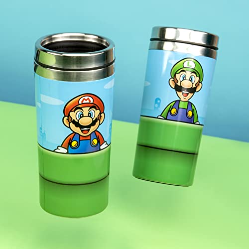 Super Mario Warp Pipe Travel Mug - 15oz Stainless Steel - Officially Licensed Nintendo Merchandise