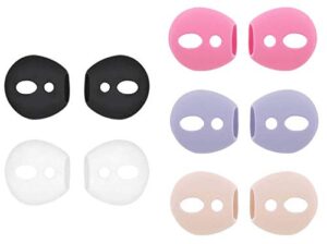 rayker fit in case ear tips replacement for airpods, anti-slip fit in charging case earbuds silicone covers for airpods 1