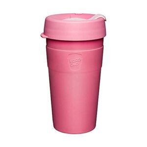 keepcup thermal reusable stainless steel coffee mug | travel cup with insulated lid, vacuum seal, lightweight tumbler | large | 16oz | saskatoon