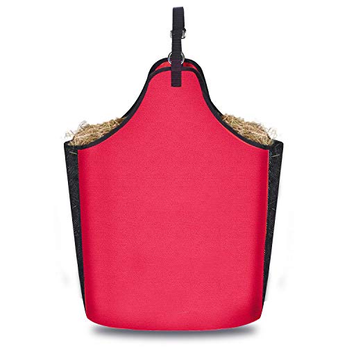 Yuar butee Hay Bag 600 Denier Poly PVC Hay Tote-Red