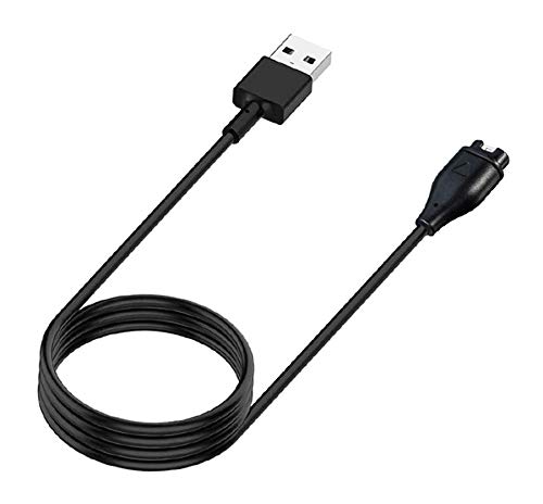 Kissmart Replacement Charger for Garmin Vivoactive 4, Charging Cable Cord Plus a White Silicone Charger Port Protector Anti Dust Plug for Garmin Vivoactive 4 4S Smartwatch (2 Pack)