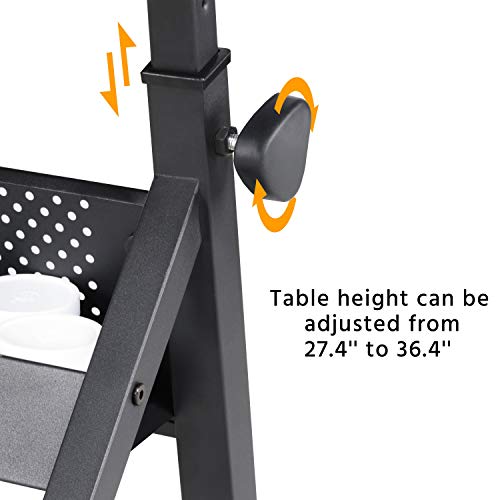 Topeakmart Height Adjustable Drafting Table Drawing Desk Tiltable Tabletop Art Craft Work Station with Stool for Artists Painters Students Adults Teens