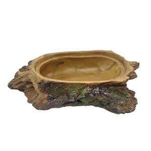 Komodo Forest Hiding Den | Top Opens and Closes | Natural Looking Nesting Den| Under Water Aquarium or Dry Habitat Decoration Accessory & Reptile Hide | Measures 9.1 x 4.8 x 3.5