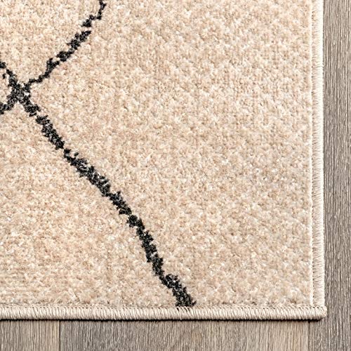 nuLOOM Nobu Modern Tribal Area Rug, 3' x 5', Beige