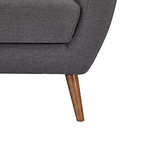 GIA Furniture Home Series Mid-Century Modern Loveseat, Love Seat, Dark Gray