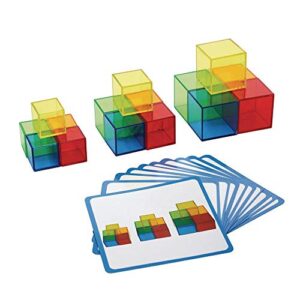 excellerations stem translucent cubes with activity cards