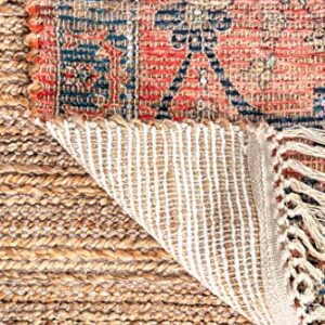 nuLOOM Sonja Flatweave Jute Runner Rug, 2' 6" x 8', Multi