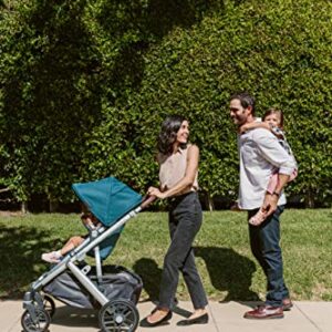 UPPAbaby Vista V2 Stroller - Alice (Dusty Pink/Silver/Saddle Leather) + Piggyback for Vista & Vista V2