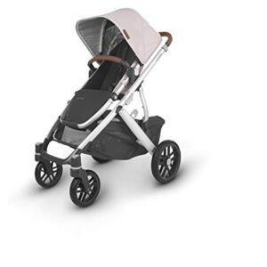 UPPAbaby Vista V2 Stroller - Alice (Dusty Pink/Silver/Saddle Leather) + Piggyback for Vista & Vista V2