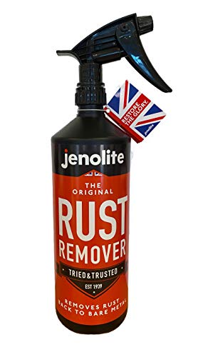 JENOLITE Original Rust Remover Liquid Trigger Spray - Removes Rust Back To Bare Metal - 1 Litre