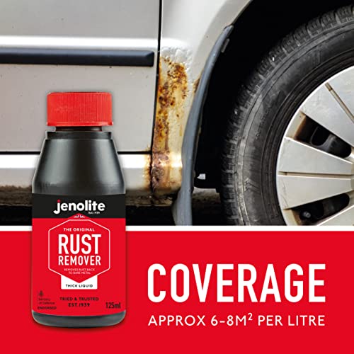 JENOLITE Original Rust Remover Liquid Trigger Spray - Removes Rust Back To Bare Metal - 1 Litre