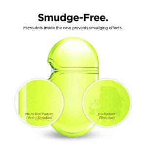 elago Compatible with AirPods Pro Case Clear - High Rating, TPU Transparent Shockproof, Protective Case Cover with Keychain, Gel Tape Included, Wireless Charging [Neon Yellow]