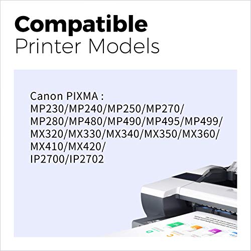 210XL 211XL MYCARTRIDGE 210 211 Remanufactured Ink Cartridge (Black Tri-Color, 2 Pack) Use for PIXMA MP490 MP495 MP250 Printer