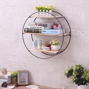 PENGKE 3 Tier Wall Floating Ledge Shelves for Home Decor,Wall Decoration Storage Shelf and Wall Mount Booke Display Rack for Bedroom and Living Room
