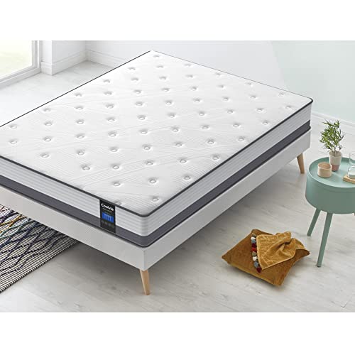 Coolvie Full Size Mattress, 10 Inch Full Hybrid Mattresses, Full Mattress in A Box, Individual Pocket Springs with Memory Foam Layer Probide Pain Relief Motion Isolation & Cool Sleep, 2023 New