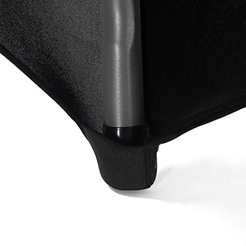 Peomeise 6FT Spandex Table Cover Rectangular Stretch Spandex Tablecloth (Black,6FT)