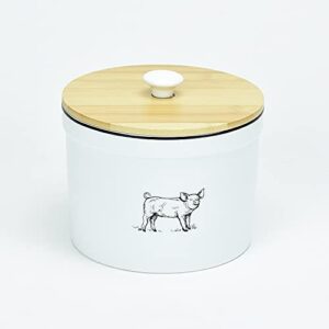 omni houseware inc omniware pig stoneware medium air tight canister