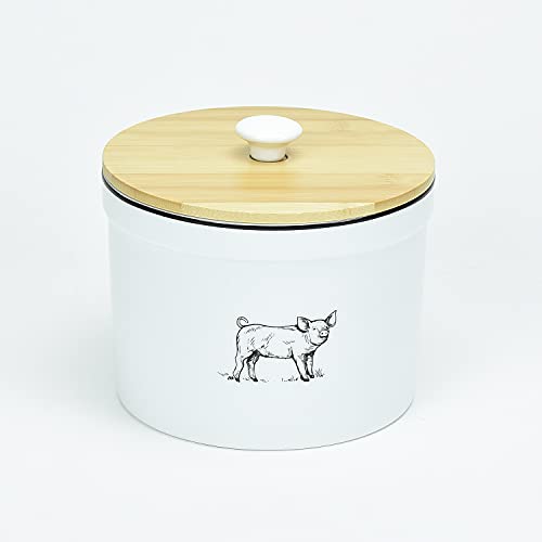 Omni Houseware Inc Omniware Pig Stoneware Medium Air Tight Canister