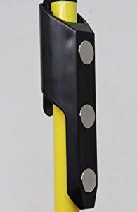 RevMark Magnetic Pen Holder with 12 Black Ink Ballpoint Pens, Made in the USA, Great for Toolboxes, Toolbench, Desks, Metal Surfaces. Ideal for construction, teachers, offices and more. (Neon Yellow)