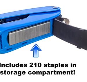 Aria-Plus Half-Strip Mini Stapler (Blue)