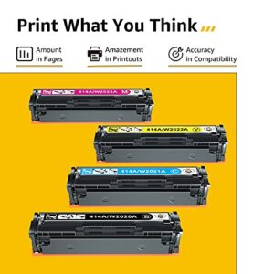 CMYBabee Compatible 414A Toner Cartridge 4 Pack Replacement for HP 414A 414X W2020A for Color Laserjet Pro MFP M479fdw M479fdn M454dw M454dn M479 Printer Ink W2021A W2022A W2023A W2020X W2021X W2022X