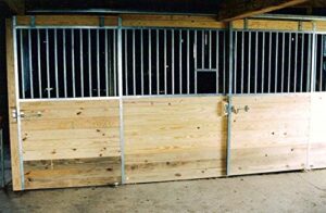 country manufacturing 12 ft galvanized horse stall front kit with feed opening