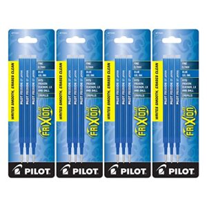 pilot frixion gel ink refills for erasable pens, fine point, blue ink (77331) (4)