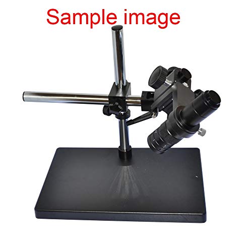 HAYEAR 34MP 2K HDMI USB Digital Video Microscope Set Electronic Camera Stereo Table Stand Can Go Up Down and Forward Movable 144 LED Light Lamp (180X C-Mount Lens)