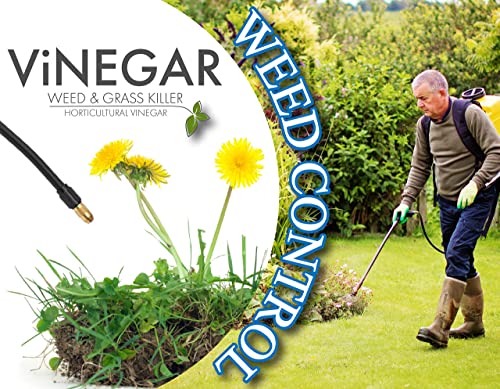 Energen Carolina LLC 578 Vinegar Weed & Grass Killer Approved for Organic Production Pet Safe Glyphosate Free Herbicide, Gallon 1, Yellow