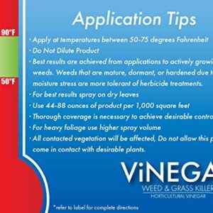 Energen Carolina LLC 578 Vinegar Weed & Grass Killer Approved for Organic Production Pet Safe Glyphosate Free Herbicide, Gallon 1, Yellow