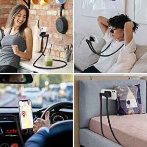 B-Land Magnetic Phone Holder, Gooseneck Bed Cell Phone Holders Universal Mobile Phone Stand Flexible Tablet Stand Holder Neck Phone Holder, Compatible of Phones & Tablets