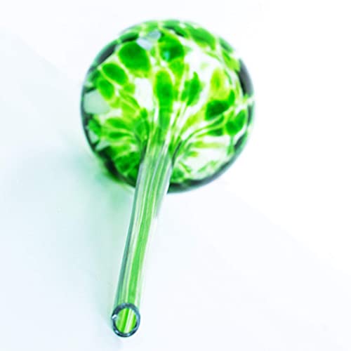 Cotswold Homeware Co Plant Watering Globes - Plant Watering Devices - Plant Watering Bulbs - Self Watering Spikes -Decorative Hand Blown Glass - Watering Bulbs - Free Moisture Meter 4 Large Size