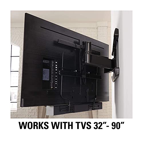 Sanus Soundbar Mount For TV Mount Bracket - Height & Depth Adjust, Moves In-Sync With TV, Supports Sound Bars Up To 20 lbs - SASB1-B1