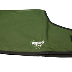 BetterMilk Calf Coats Waterproof Livestock Protector Pro Calf Blanket, Calf Warmer - Large Holstein Size - Green