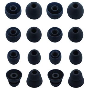 ALXCD Ear Tips for Powerbeats Pro Headphones, 8 Pairs S/M/L/D 4 Sizes Soft Silicone Earbud Tips Replacement, Fit for Powerbeats Pro Earphones 2019 PB Pro, Navy