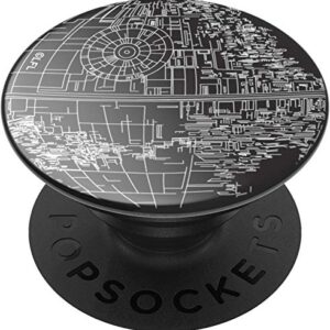 ​​​​PopSockets Phone Grip with Expanding Kickstand, PopSockets for Phone - Star Wars - Death Star Alum