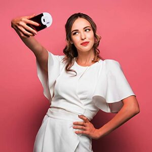 LED Selfie Ring Light Compatible with iPhone Android and Laptops