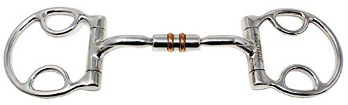 Professional Equine Horse 4.5" Mouth Comfort Snaffle Gag Bit w/Copper Rollers 35625A