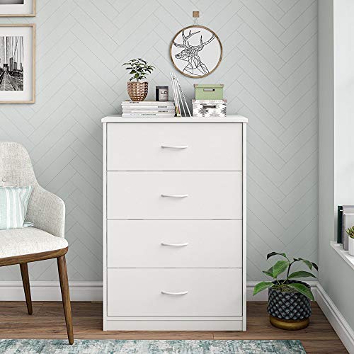 Drawer Dresser Mainstays Classic 4 (White)