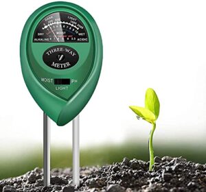 toolazy soil test kit 3 in 1 soil moisture light and ph meter for indoor or outdoor garden care perfect for plants fruits flowers vegetables shrubs