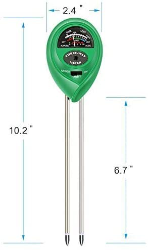 Toolazy Soil Test kit 3 in 1 Soil Moisture Light and pH Meter for Indoor or Outdoor Garden Care Perfect for Plants Fruits Flowers Vegetables Shrubs