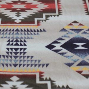 Native American Design Anti-Pill No-Sew Throw Fleece Fabric Kit (50x60)