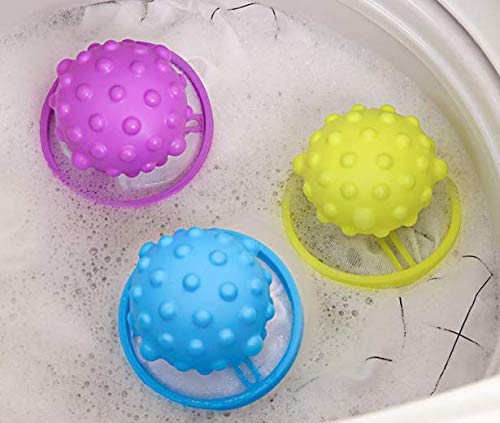 WOIWO 3 PCS Washing Machine Float Filter Mesh Bag Hair Filter To Clean And Decontaminate Laundry Balls