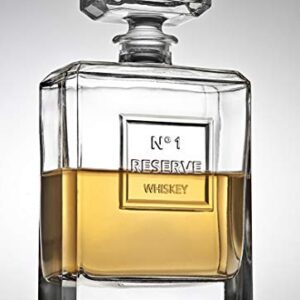 Godinger Reserve Whiskey Decanter for Liquor Scotch Bourbon - 40oz