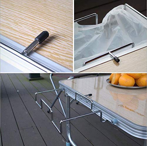 Trash Bag Holder, Outdoor Trash Can Bracket Dustbin Cage Garbage Plastic Bag Holder Table Rack for Camping Picnics Parties Scrapbooking, 13.6 X 10.2 X 1.8 in