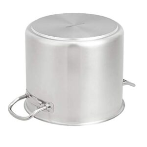 AmazonCommercial 12 Qt. Stainless Steel Aluminum-Clad Stock Pot with Cover