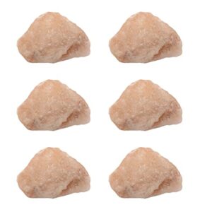 6pk raw halite, mineral specimens - approx. 1" - geologist selected & hand processed - great for science classrooms - class pack - eisco labs
