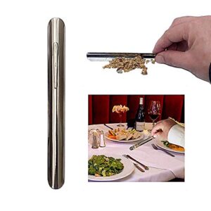 stratus stainless steel table crumbers for servers. fine dining table crumb sweeper for restaurant tablecloths & table linen. size - 6" color - silver