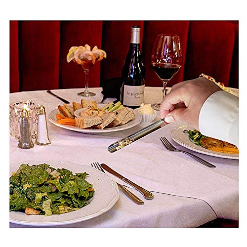 Stratus Stainless Steel Table Crumbers for Servers. Fine Dining Table Crumb Sweeper for Restaurant Tablecloths & Table Linen. Size - 6" Color - Silver