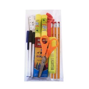 22 Piece Bulk School Supplies Kit for K-12 - Essential Box of School Supplies for Elementary, Middle, and High School Students